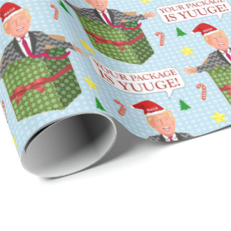 Papier Cadeau Forfait Funny Donald Trump Christmas Yuuge Humour