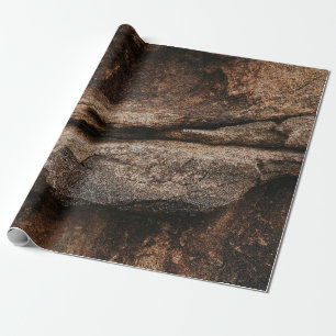 Papier Cadeau Formation de roches Brown et grises