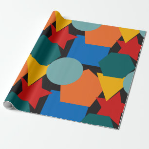Papier Cadeau Formes Bauhaus 