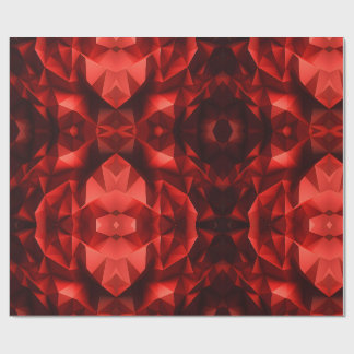 Papier Cadeau Formes géométriques rouges