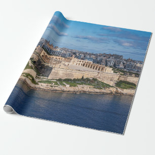 Papier Cadeau Fort Manoel et Sliema de La Valette, Malte