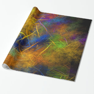 Papier Cadeau Foudre fractale (flamme de tempête)
