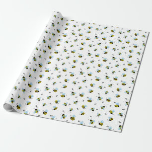 Papier Cadeau Fouettant le vol des abeilles domestiques