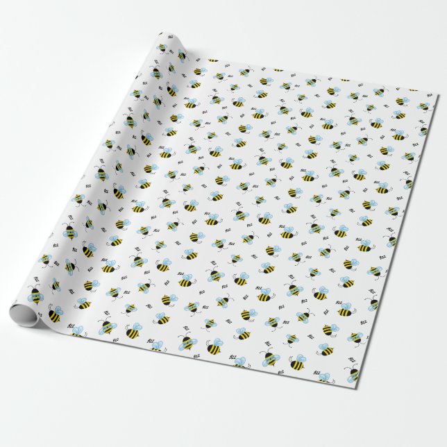 Papier Cadeau Fouettant le vol des abeilles domestiques (Déroulé)