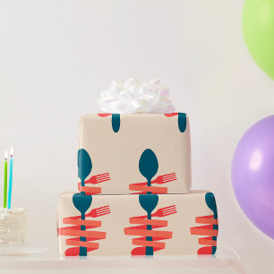Papier Cadeau Fourche Et Cuillère