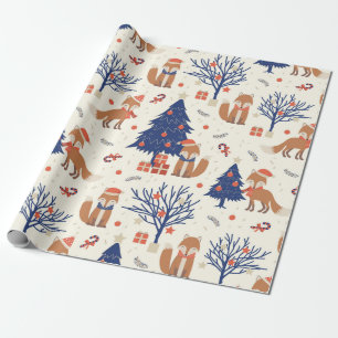 Papier Cadeau Fox Cuties (grande échelle)