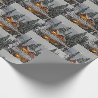 Papier Cadeau Foyer de Noël