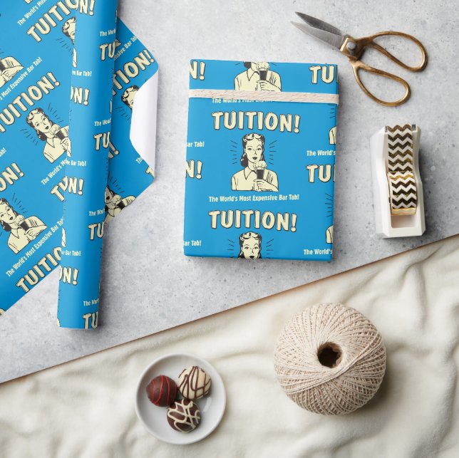 Papier Cadeau Frais de scolarité : onglet Barre la plus coûteuse (Artisanat)