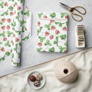 Papier Cadeau Fraise