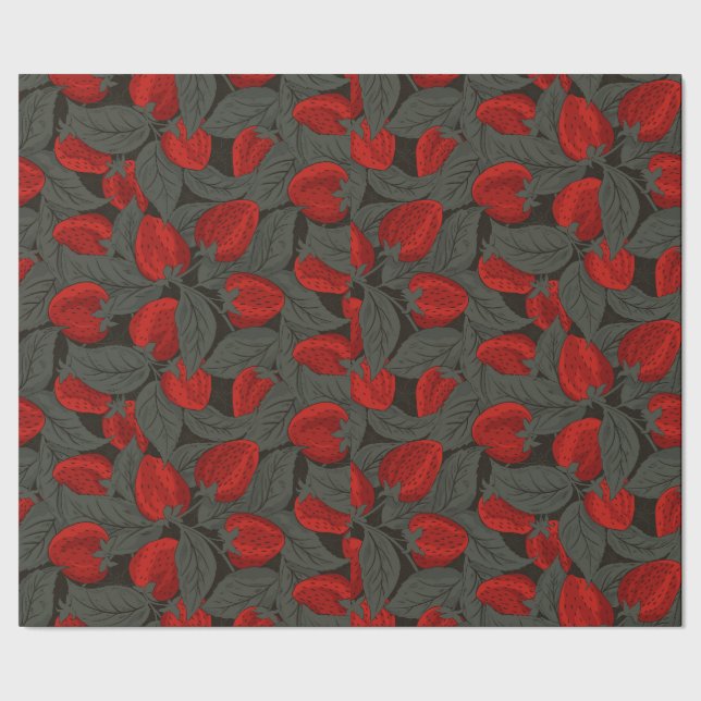 Papier Cadeau Fraise  (Couture)