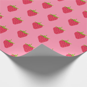 Papier Cadeau Fraise Kawaii Fruit de Berry Tropical esthétique
