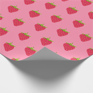 Papier Cadeau Fraise Kawaii Fruit de Berry Tropical esthétique