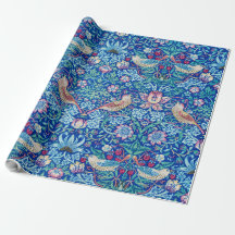 Fraise Thief Bleu, William Morris Enveloppement Pa