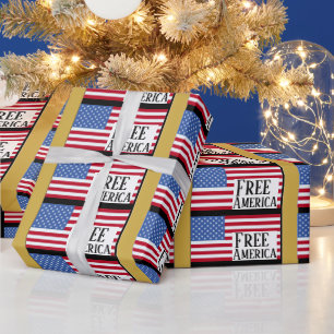 Papier cadeau Free America