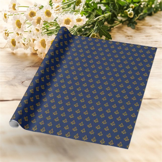 Papier Cadeau Freemason Masonic Carré et Compass Freemasony (Créateur téléchargé)