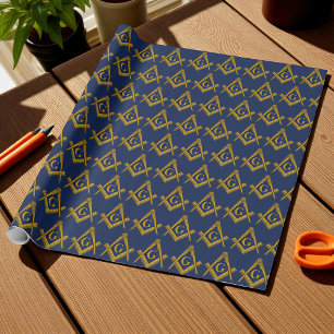 Papier Cadeau Freemason Masonic Carré et Compass Freemasony
