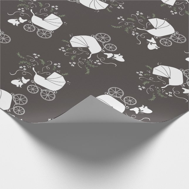 Papier Cadeau French Bulldog Theme Party - Baby shower neutre (Coin)