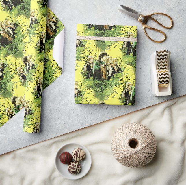 Papier Cadeau FRODO™ avec Hobbits Vector Collage (Artisanat)