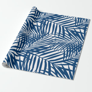 Papier Cadeau Frondes de paume de marine