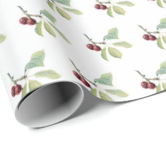 Papier Cadeau Fruit Cherry 004 — Wrapping Paper