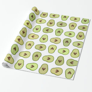 Papier Cadeau Fruit coeur Avocado Fiesta Baby shower Party