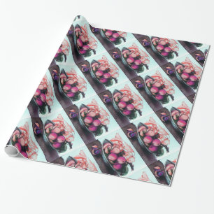 PAPIER CADEAU FRUITS DE SAISON / PÊCHES ET PRUNES