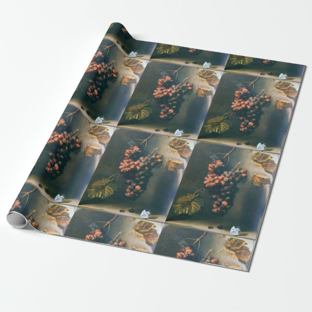 Papier Cadeau FRUITS DE SAISON -PROSPÉRITÉ HANGÉE RAISONS Rustiq (Déroulé)