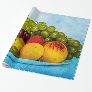 Papier Cadeau Fruits d'été