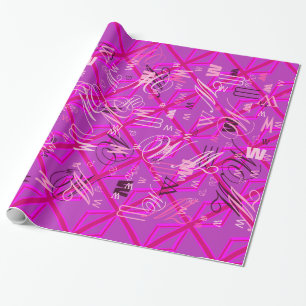Papier Cadeau Fuchsia Union Jack