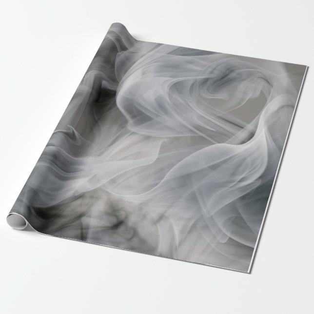 Papier Cadeau Fumée blanche (Déroulé)