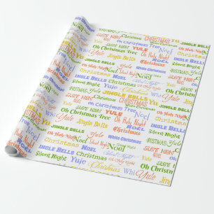 Papier Cadeau Fun Array of Christmas Song Titres