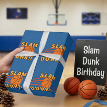 Fun Blue Basketball Slam Dunk Anniversaire de enfa