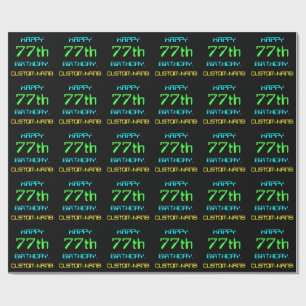 Papier Cadeau Fun Digital Computing Themed 77th Birthday