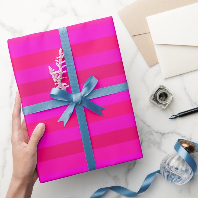 Papier Cadeau Fun Elegant Fuchsia, Magenta, Rouge, Couleurs Hot  (Cadeaux)
