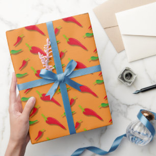 Papier Cadeau Fun mexicaine Fiesta fête motif emballage papier