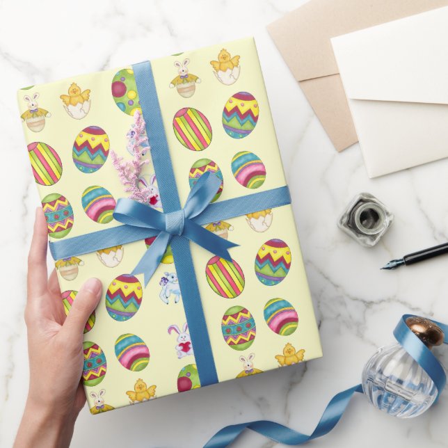 Papier Cadeau Fun Pâques Motif Papier d'emballage de vacances (Cadeaux)