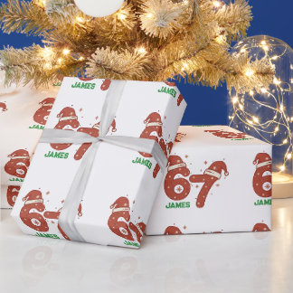 Papier Cadeau Funny 67 Christmas Wrapping Paper, Dripping Ice