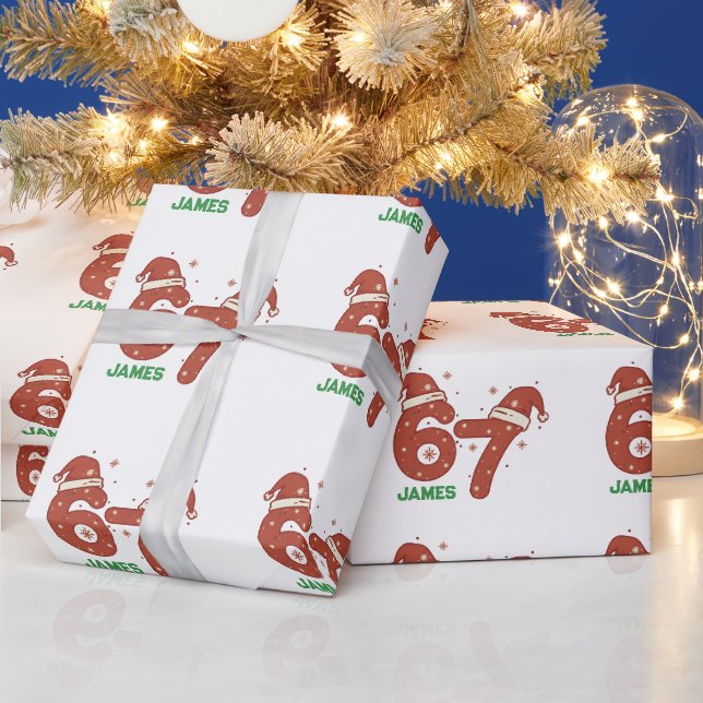 Papier Cadeau Funny 67 Christmas Wrapping Paper, Dripping Ice  (Vacances)