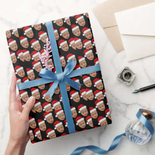 Papier Cadeau Funny Baby Noël Fête Personnalisée Visage unique