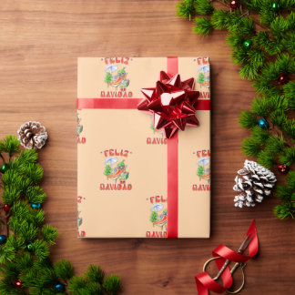 Papier Cadeau Funny Feliz Navidad Cute Christmas Chili