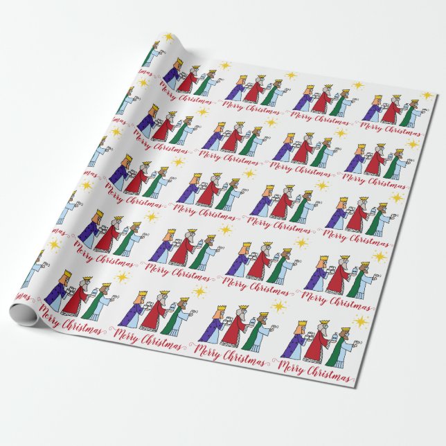 Papier Cadeau Funny Joyeux Quarantine Noël 2021 Trois Rois (Déroulé)