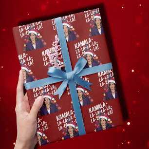 Papier Cadeau Funny Kamala Harris Noël Holiday Kamala-la-la