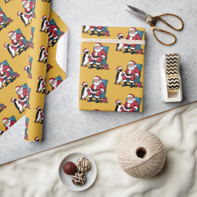 Papier Cadeau Funny Père Noël (Artisanat)