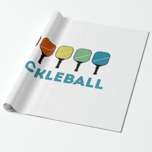 Papier Cadeau Funny Pickleball Retro Vintage