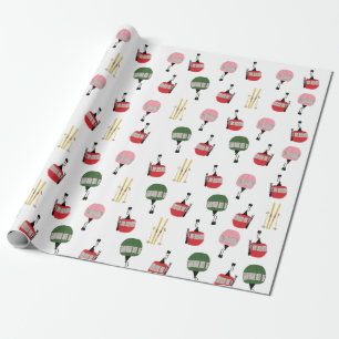 Papier Cadeau Funny Retro Ski Ascenseur Gondola Ski d'hiver Skie
