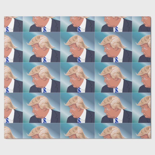 Papier Cadeau FUNNY TRUMP CHRSTMAS Papier à envelopper (Couture)