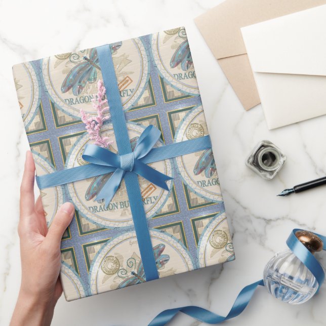 Papier Cadeau G Bureau de création libellule (Cadeaux)