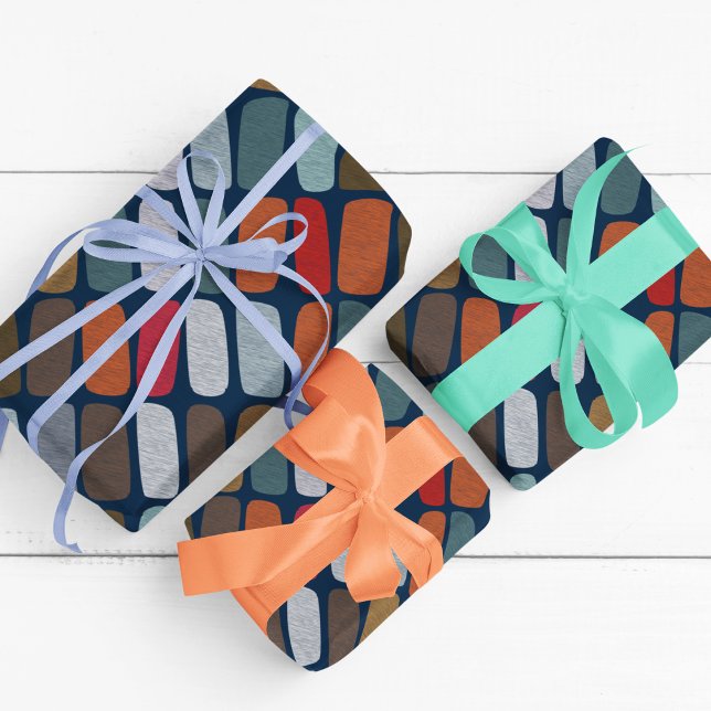 Papier Cadeau Galets de gribouillis (gift wrapping paper is made with high-quality, premium paper and different five sizes.)