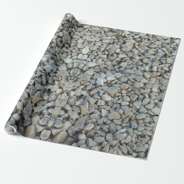 Papier Cadeau Galets sur Beach Stone Photographie (Déroulé)