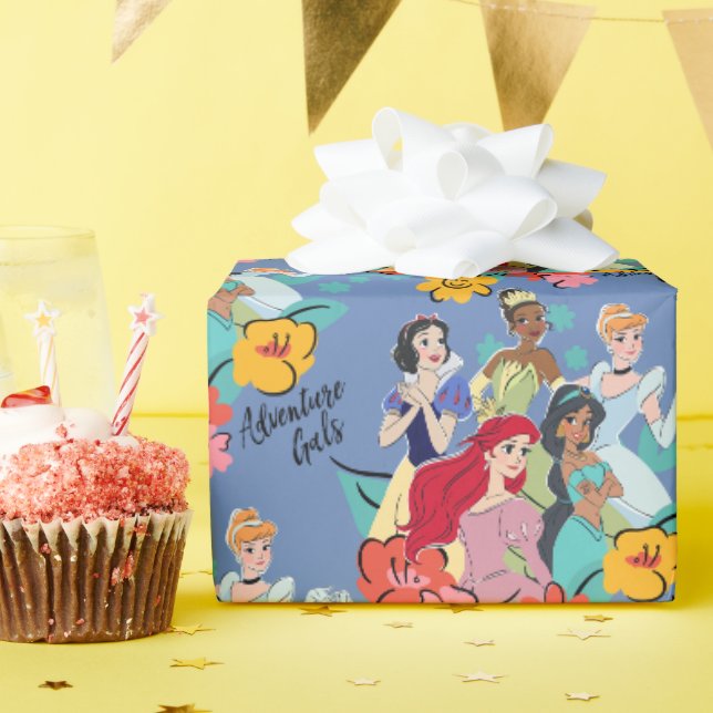 Papier Cadeau Gals d'aventure Disney Princess (Fête d'anniversaire)